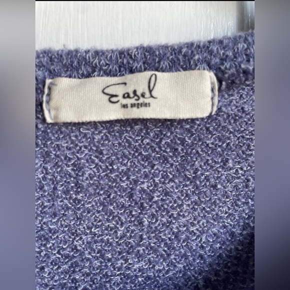 Easel Los Angeles periwinkle top - Picture 2 of 6